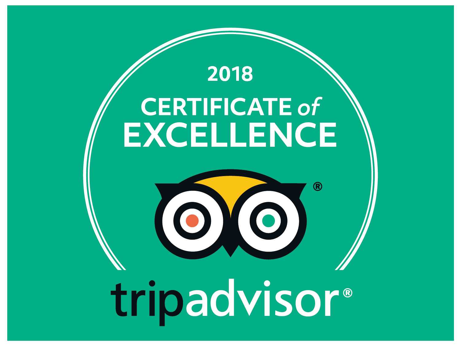 2018 Tripadvisor – Certificado de excelência - Parquecerdeira