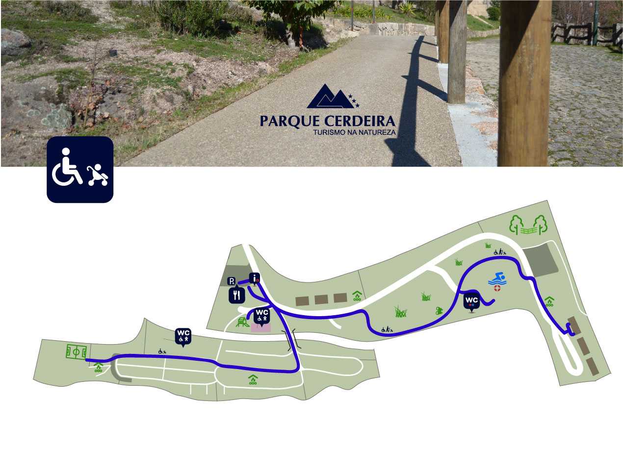 Mapa Acessibilidade Parque Cerdeira